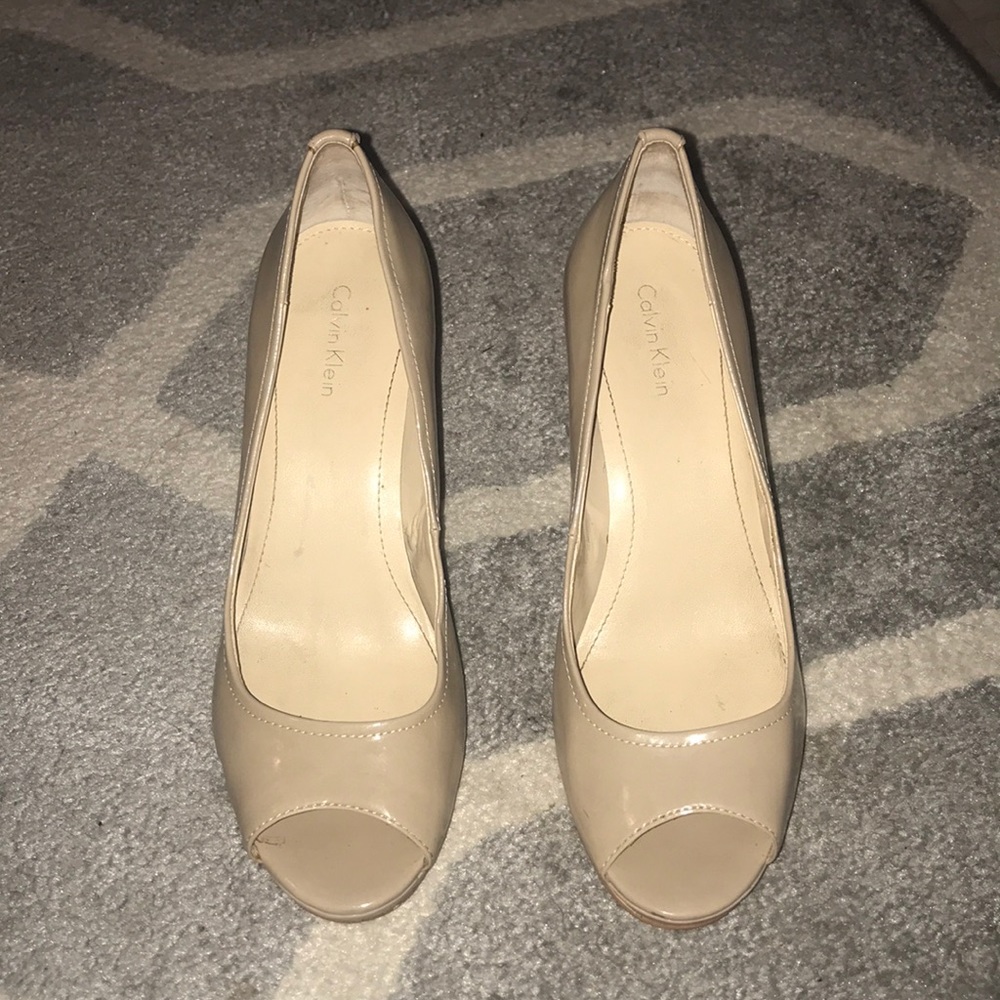 Calvin Klein Nude Heels